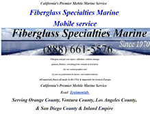 Tablet Screenshot of fiberglass-marine.com